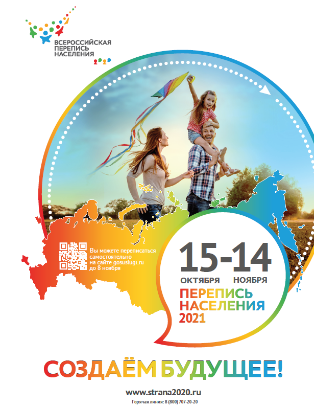 Плакат перепись населения